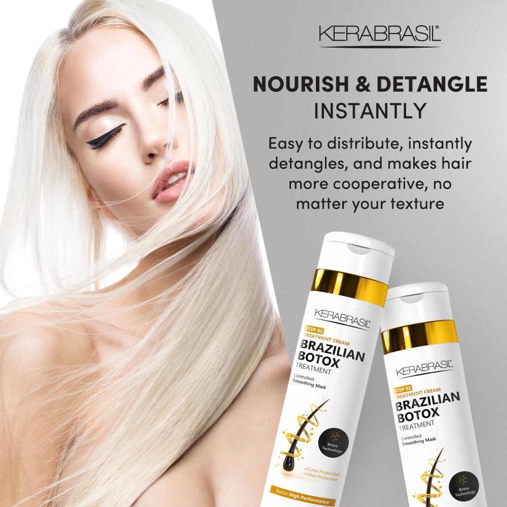 Kerabrasil Kerabrasil Brazilian Keratin Treatment - Deep Repair & Strengthening for Damaged, Frizzy Hair | Smooth & Manageable Locks | Gentle Cleansing, Perfect for Chemically-Treated Hair (Conditioner)