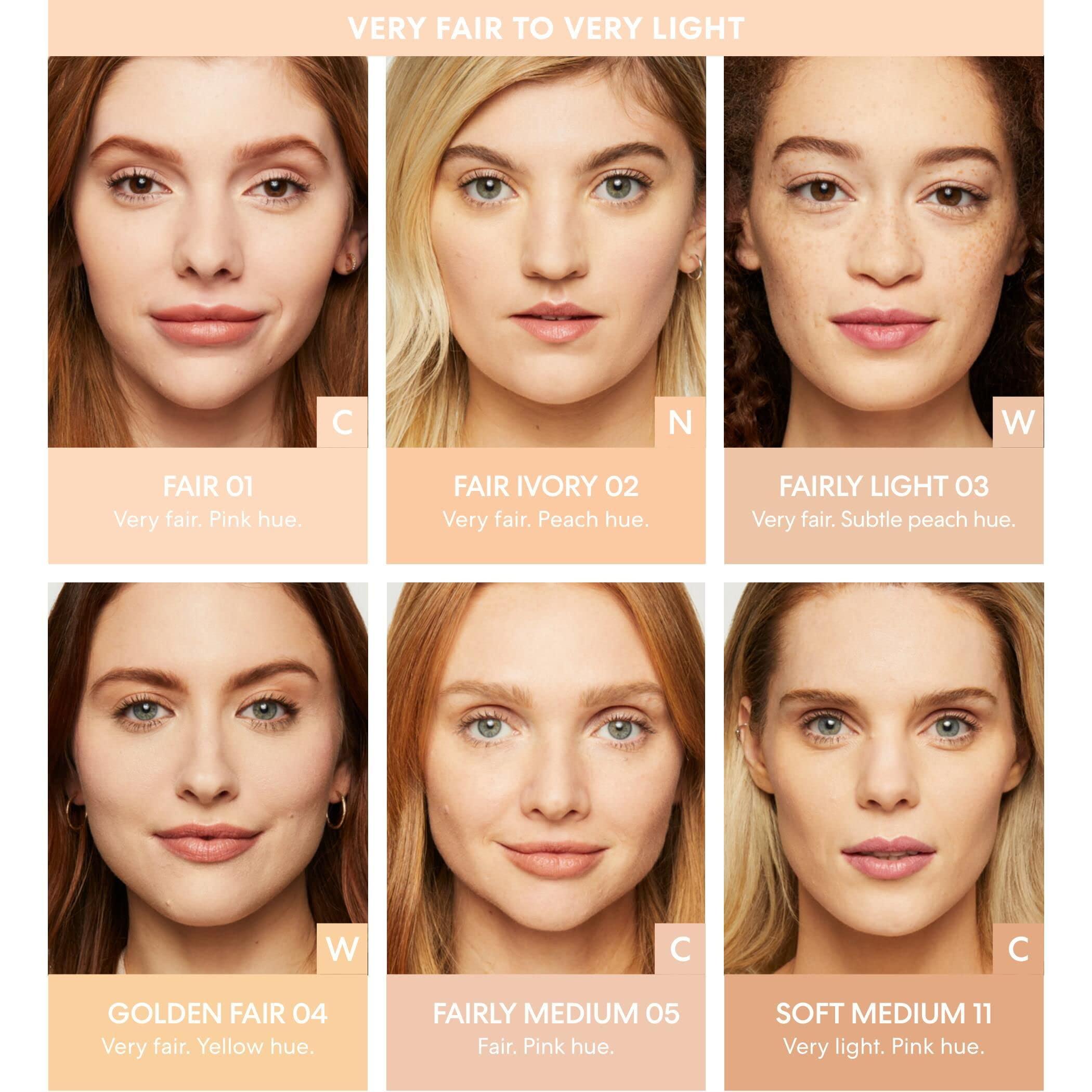 bareMinerals bareMinerals Original Loose Powder Foundation SPF 15, Lightweight Mineral Loose Powder Foundation Makeup, Buildable Coverage, Talc Free, Vegan (Fairly Medium 05)