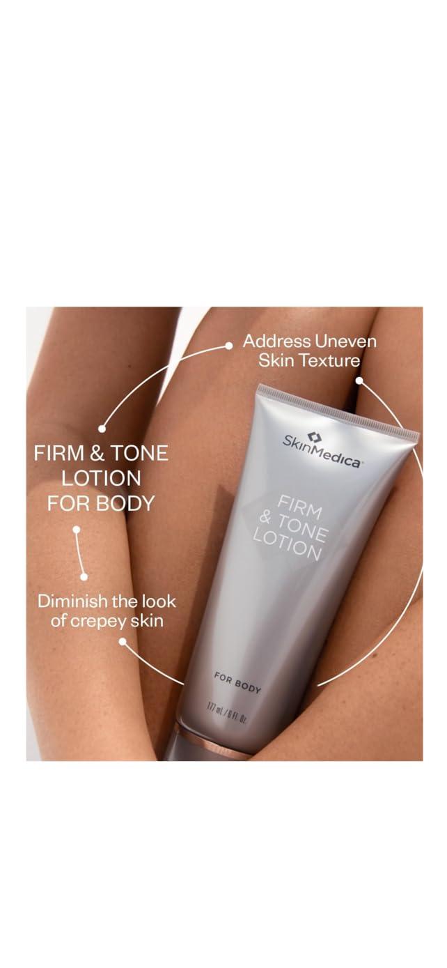 SkinMedica SkinMedica Firm & Tone Lotion for Body - Ideal Body Lotion to Address Visible Signs of Dry or Aging Skin for a Firm, Youthful and Toned Look, 6 Fl Oz