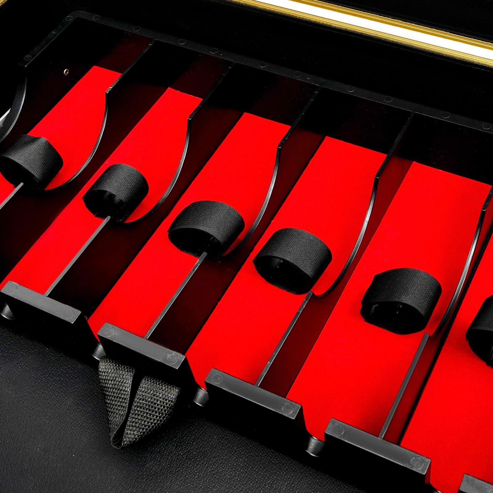 Batsueao Barber Tool Box, Barber Case, Mobile Barber Station, Professional Barber Toolbox, Tool Box Organizer (Gold)