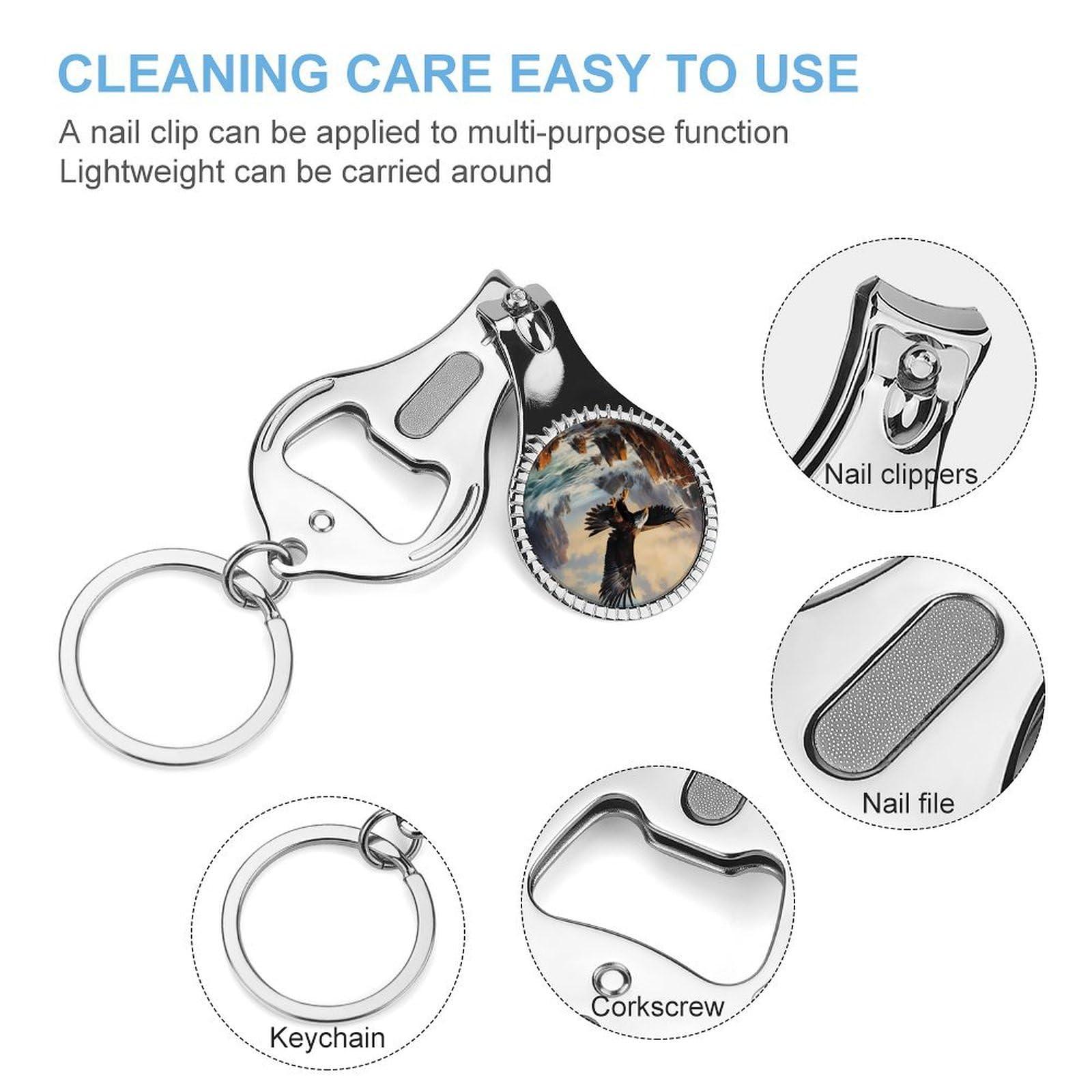 aYTAIbaa Bald Eagle Nail Clippers Toenail Clipper Cutters Professional Nail Trimmer Nail Cuticle Cutter for Women Men