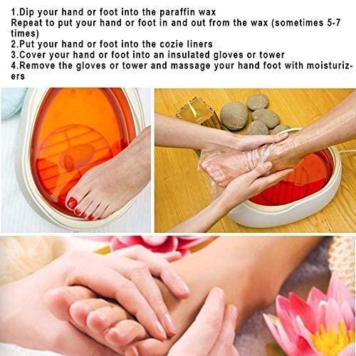 ALLmuis Paraffin Bath Liners for Foot Pedicure Hot Spa Wax Treatment, Larger Thicker Thermal Therapy Feet Covers Bags Plastic Socks Liners