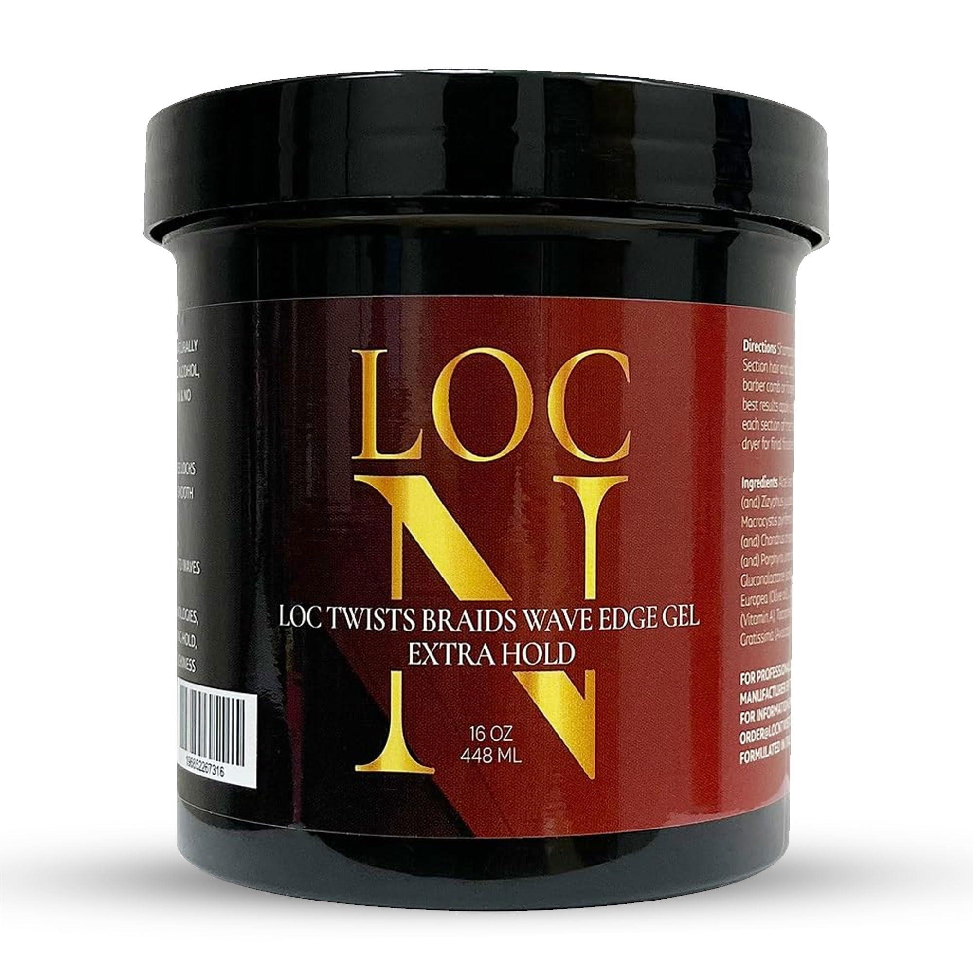 LOCN LOCN Twists Braids Wave Edge Gel, Extra Hold, 16 oz (448 ML)
