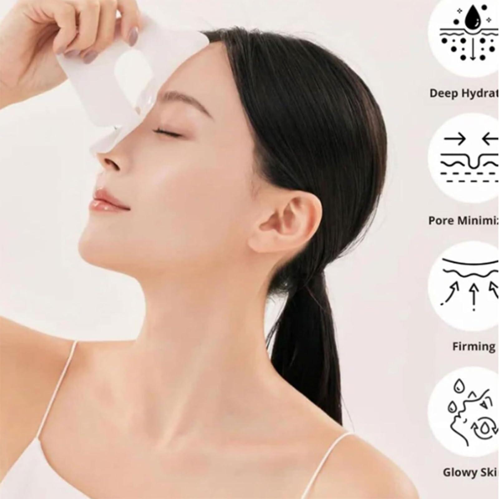 Generic Collagen Mask, Collagen Real Deep Mask, The Original Overnight Deep Collagen Mask, Collagen Face Mask Overnight, Pure Collagen Films for Lifting, Firming (8PCS)