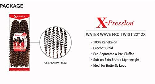 XPRESSION XPRESSION Outre Crochet Braids X-Pression Twisted Up Water Wave Fro Twist 22 2X (3-pack, 2T1B30)