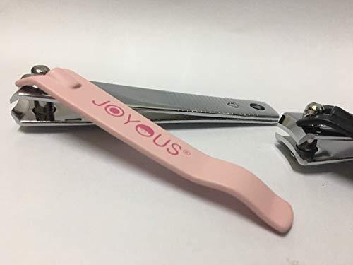 Joyous JOYOUS - Black and Pink Chrome Plated Steel Fingernail