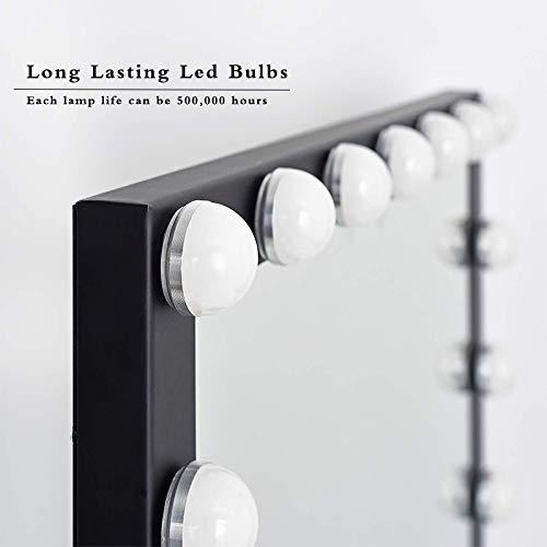 Chamber Wholesale Price Hollywood Makeup Mirror with 12pcs Dimmable LED Light Bulbs for Urban Wall Bedroom Bathroom Decoration