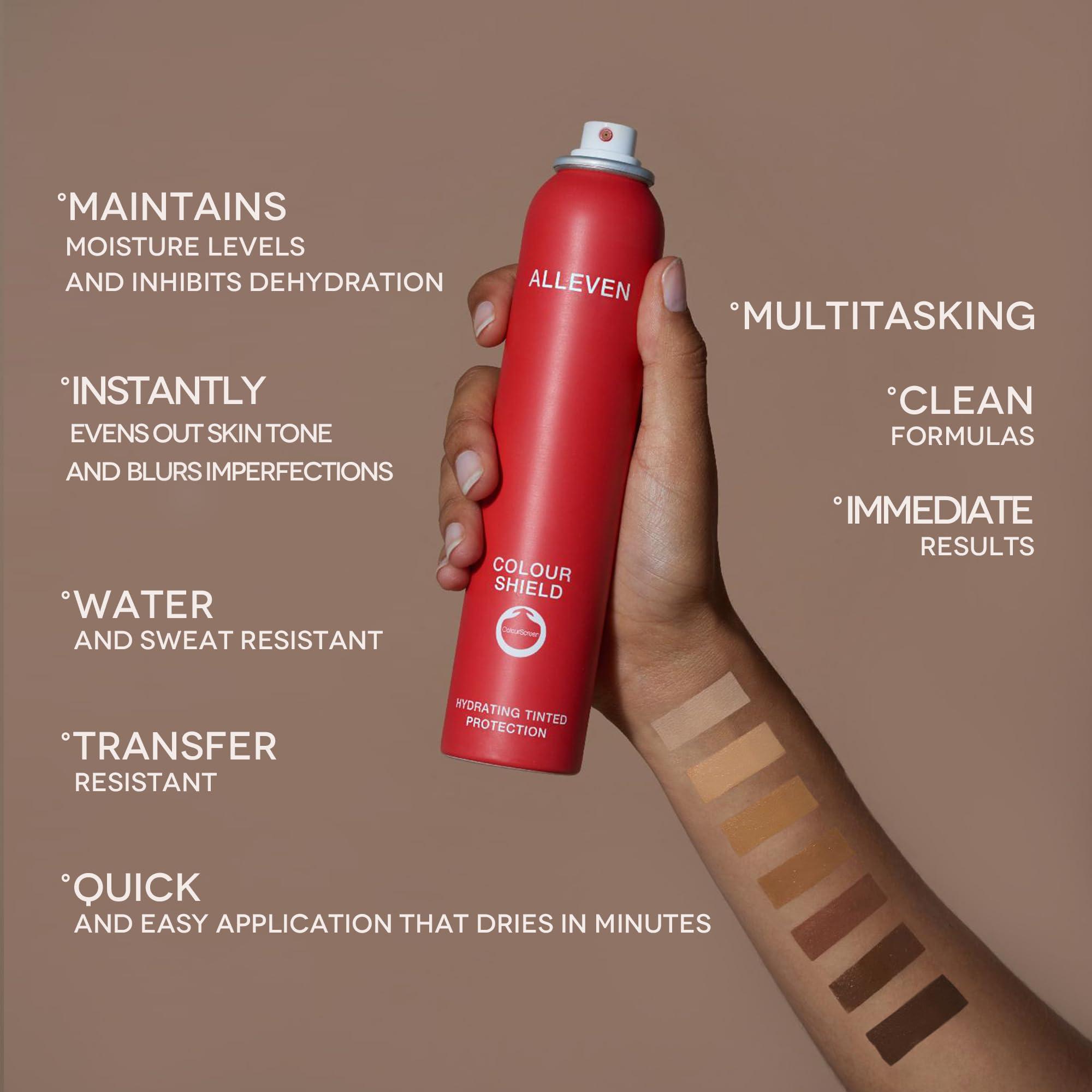 Alleven ALLEVEN Spray Body Makeup Matte Finish, Ivory, Natural, 100 ml