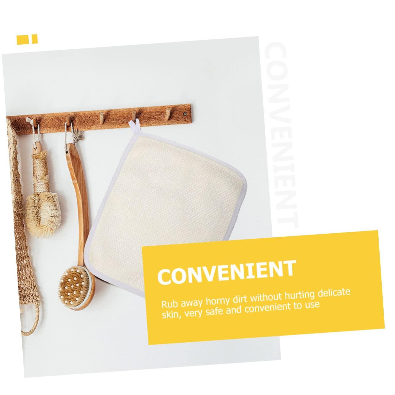 minkissy minkissy 2sets Japanese Towels Bath Exfoliating Massage Back Towel Exfoliating Washcloth Long Body Scrubbing Towels Bathing Towel Bath Scrubbers Soft Sturdy 5pcs*2