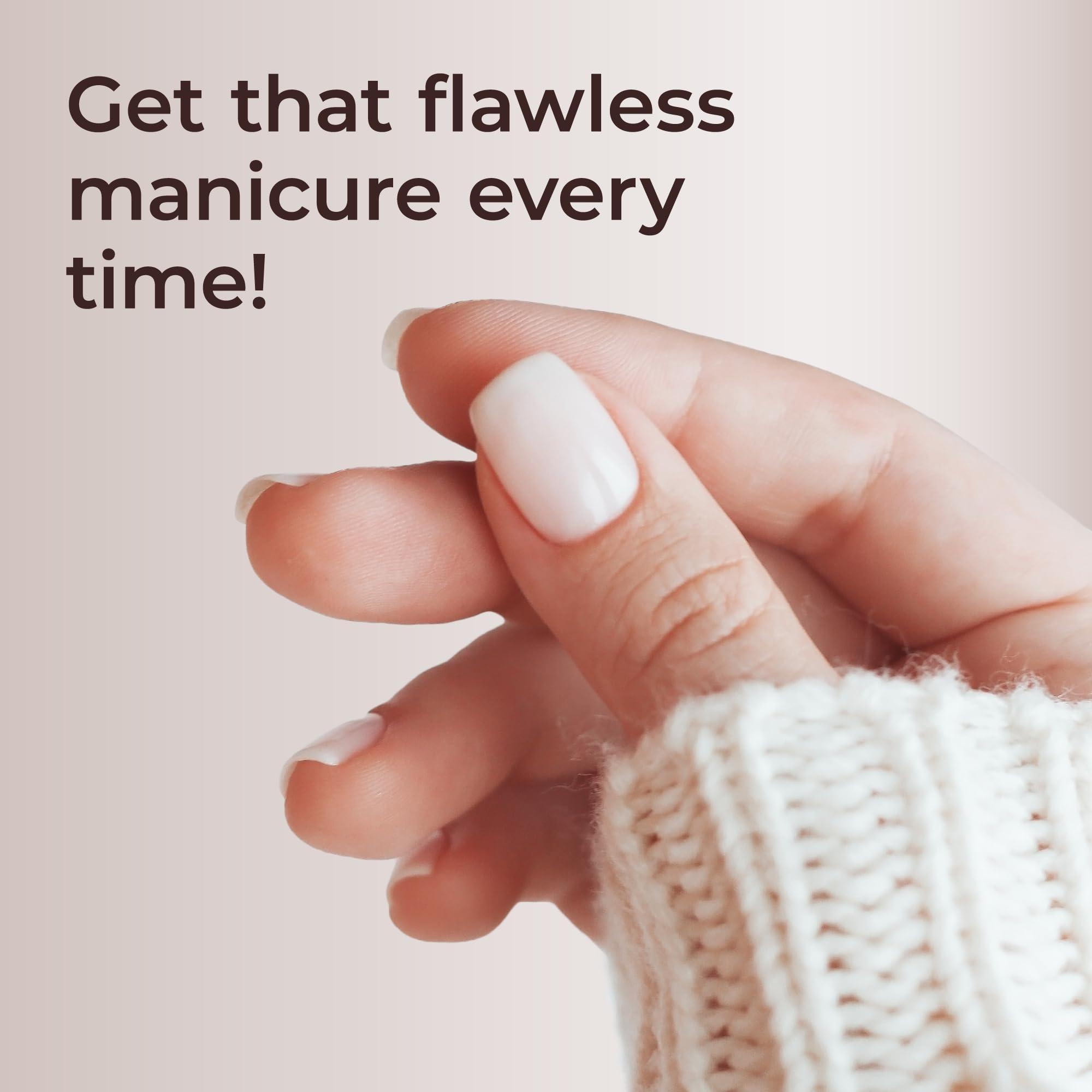 Beautifect Beautifect Crystal Nail File - Glass Nail File with Precision-Filling - Durable Tempered Glass Fingernail File - with Vegan Leather Storage Pouch - Glass File for Natural Nails and Manicures