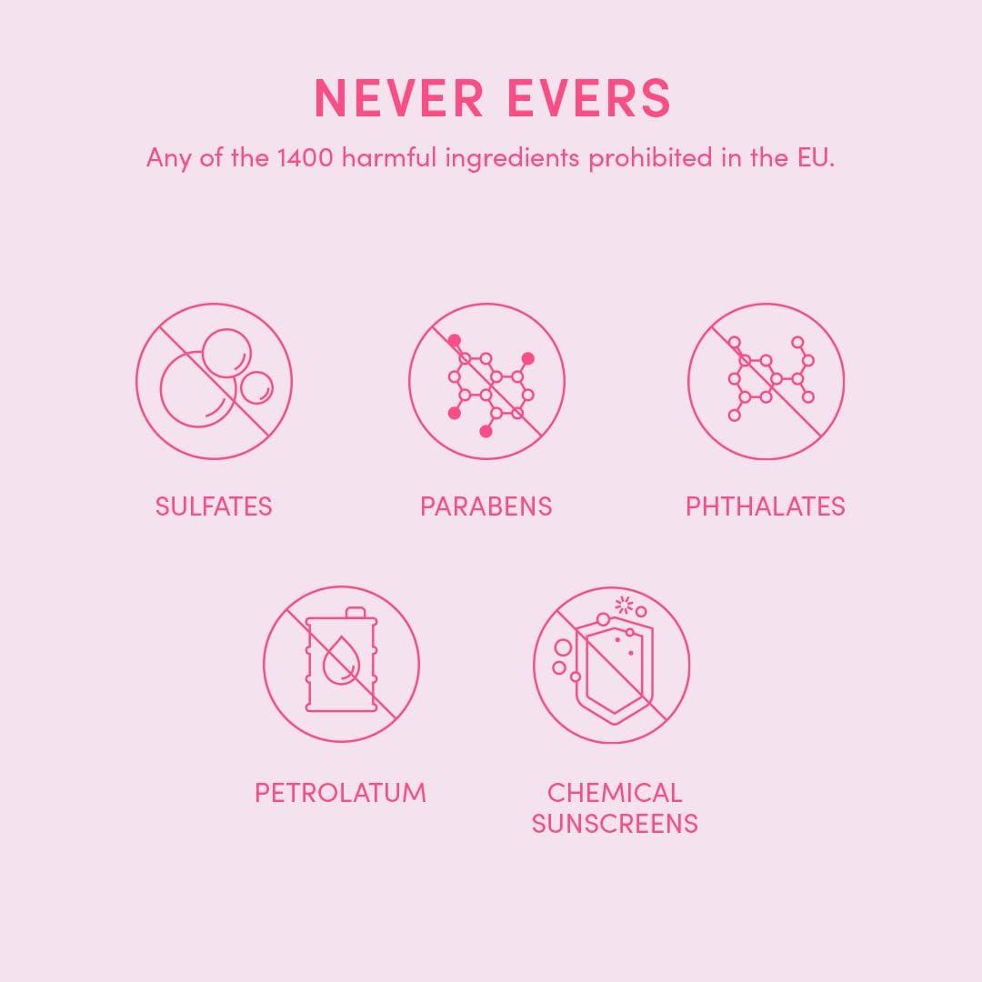 Evereden Evereden Kids Routine Bundle & Non-Toxic Lip Gloss - Happy Hair Duo Detangling Kids Shampoo and Conditioner + Happy Face Duo Face Wash for Kids and Multi-Vitamin Kids Face Cream + Tinted Lip Gloss