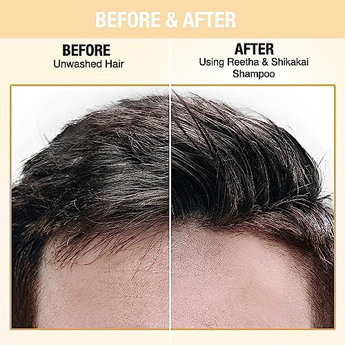 Nykaa Naturals Nykaa Naturals Shampoo, Reetha and Shikakai, 6.76 oz - Hair Growth Shampoo - Revives Dull Hair and Strengthens Roots - Safe for Colored Hair