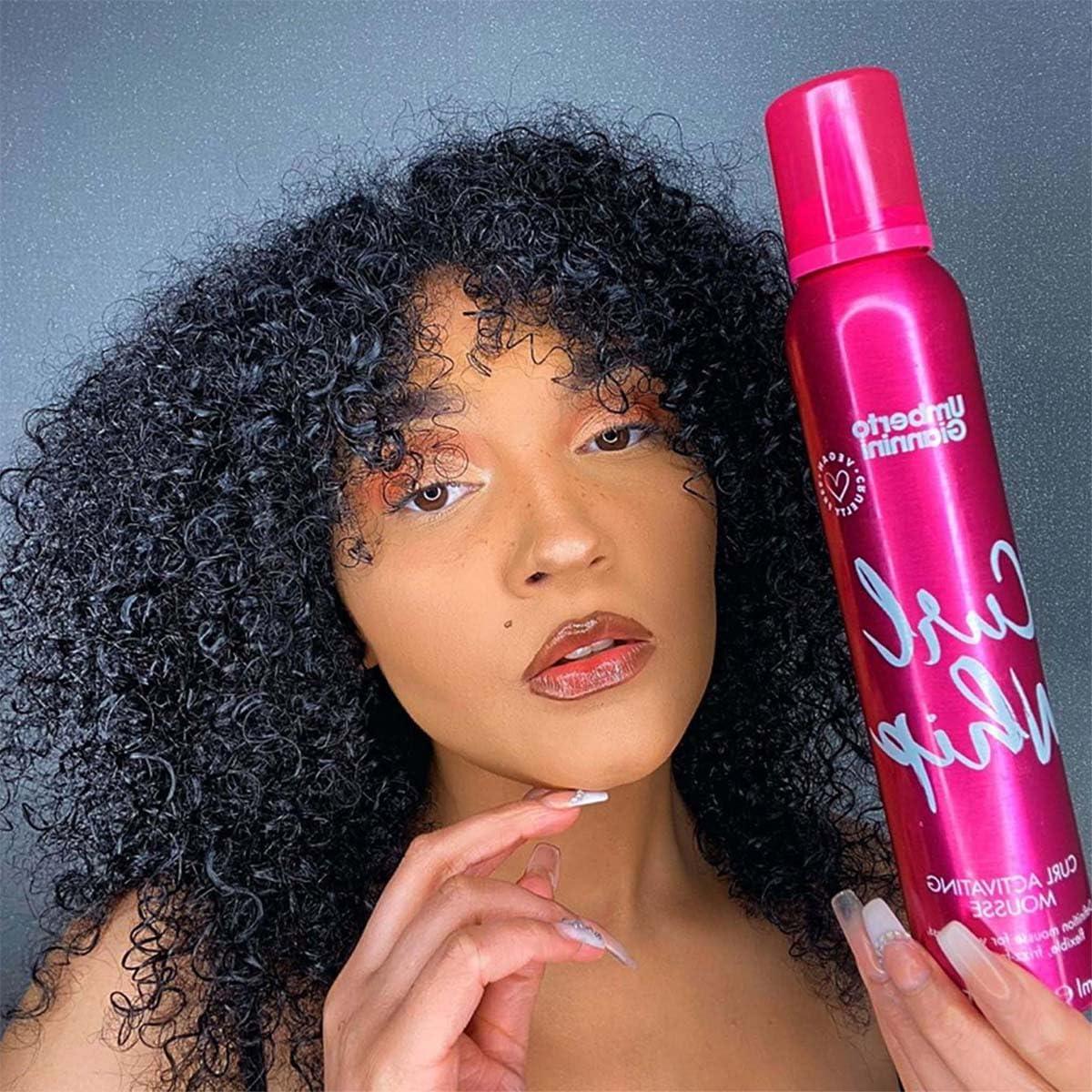 Umberto Giannini Umberto Giannini Curl Whip Curl Activating Mousse - Curl Defining and Frizz Ease Curl Styling Mousse for 2a-4c Curly, Wavy & Coily Hair - Vegan & Cruelty-Free
