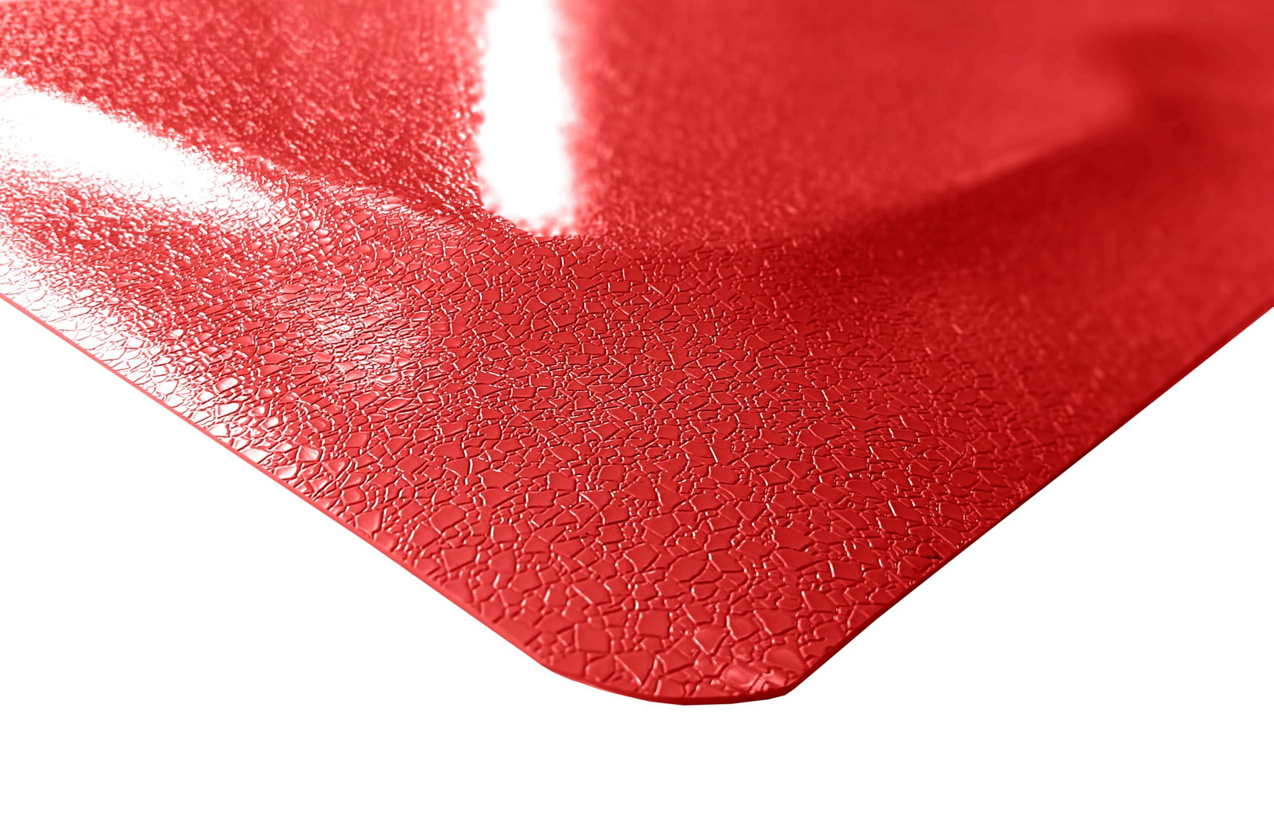 Rhino Mats Rhino Mats, Rhino Hide Rectangle Anti-Fatigue Salon Mat, 4\' Width x 5\' Length x 1/2\" Thickness, Red