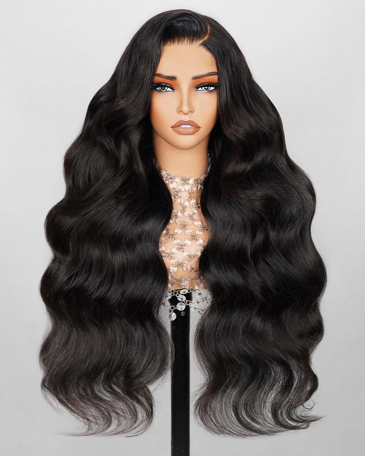 Arabella Arabella Glueless Lace Front Wigs Human Hair 13x4 Tiny Knots Real Pre Bleached Body Wave Wigs Human Hair 210% Density Upgraded Body Wave(20inch, 13x4 Body Wave Wig)