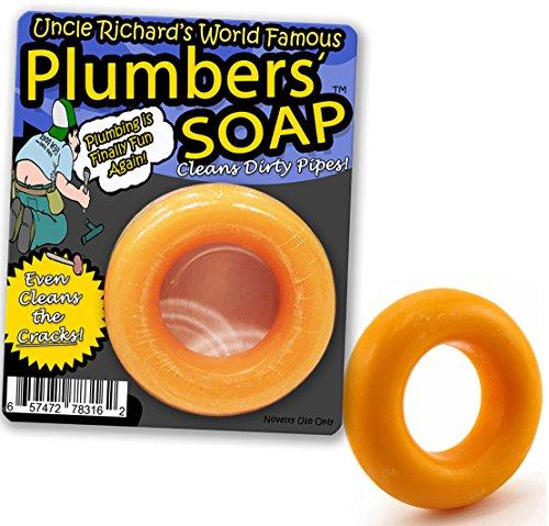 Gears Out Uncle Richard’s Plumbers Soap – Cleans Dirty Pipes Plumber Gifts for Men Handyman Gifts Soap for Men Naughty Stocking Stuffers for Guys Plumber Tools Willy Washer Weiner Dick Soap Gag Gifts f