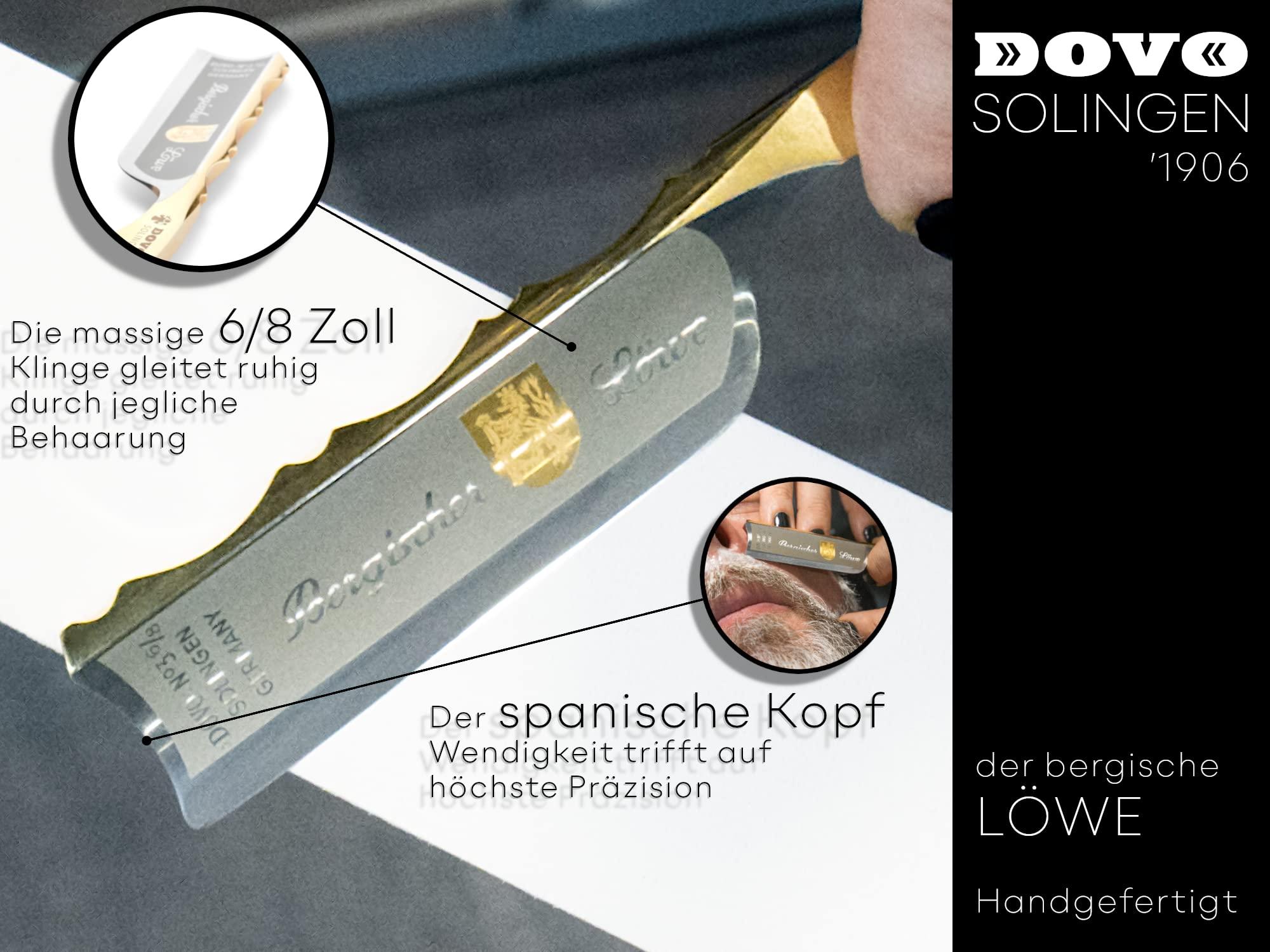 DOVO DOVO Carbon Ebony Steel Straight Razor