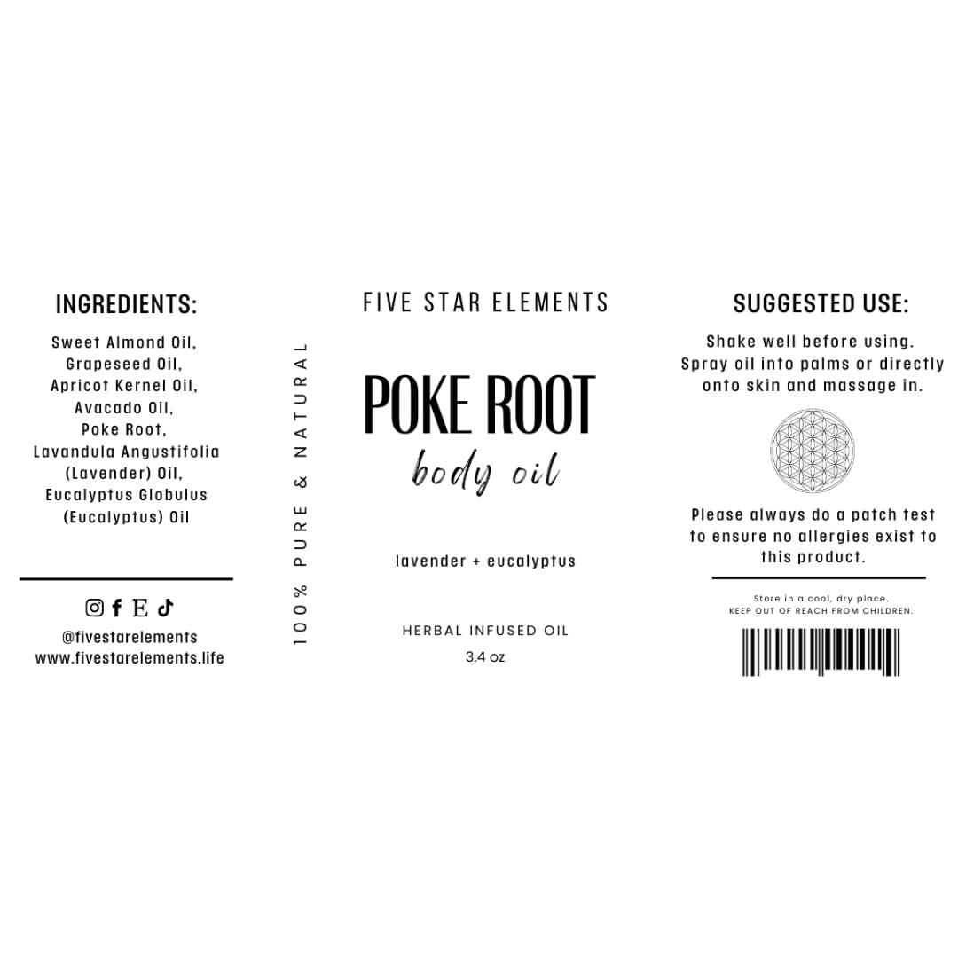 Five Star Elements Five Star Elements Poke Root Oil, Clear