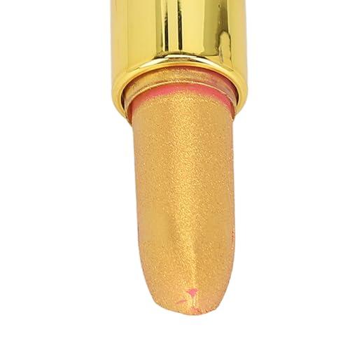 ZAICOLER ZAICOLER Gold Lipstick, Gold Lip Gloss Golden Lipstick Waterproof Long Lasting High Pigments Lip Makeup Cosmetic for Women 3.5g (01)