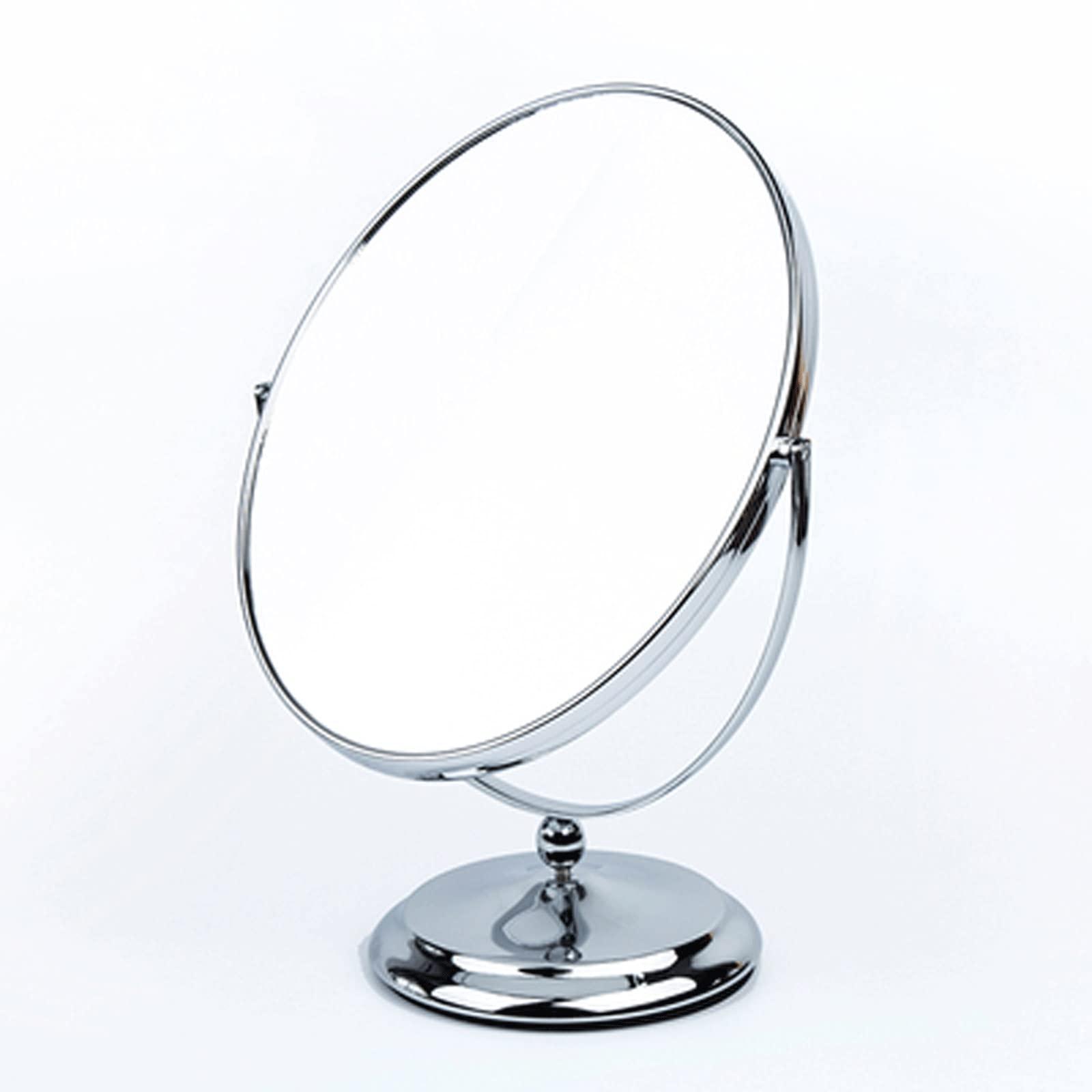 INLIMA INLIMA Mirror Vanity Table Mirror, Suitable for Doing Your Makeup, Lashes, Eyebrows, Plucking or Tweezing,Double Sided 9.8Inch Makeup Standing Mirror.