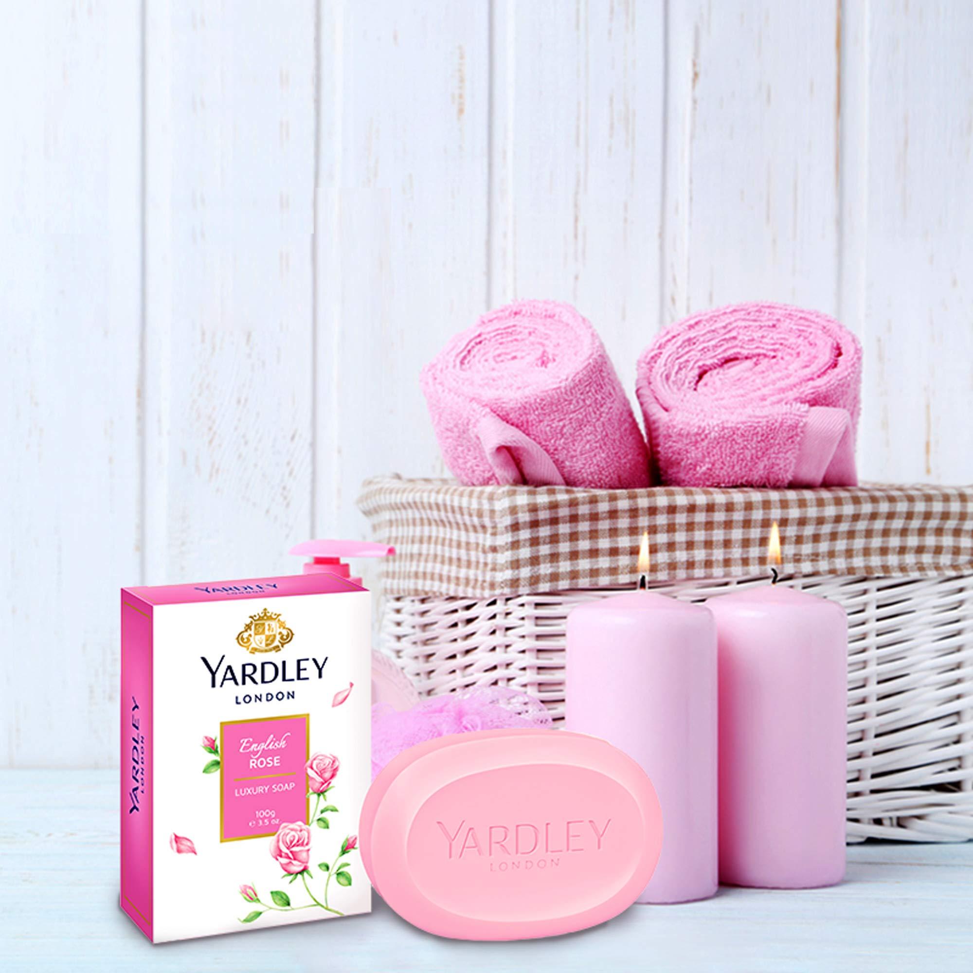 Yardley English Rose Soap 3 Bar Box 100gea bar by Yardley