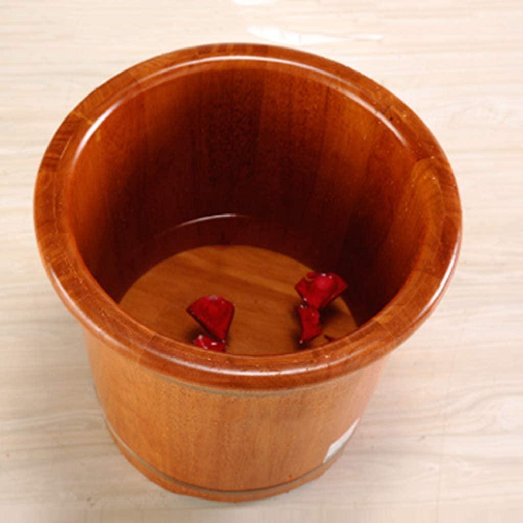 BABYCE Foot Spas for Home Use Foot Tub Spa/Bath/Bucket- Thick Sturdy Oak Wood Foot Basin for Pedicure, Detox, Very Good to Soak Your Feet, Toe Nails, and Ankles Elderly Gift Foot Spa Bath Massager