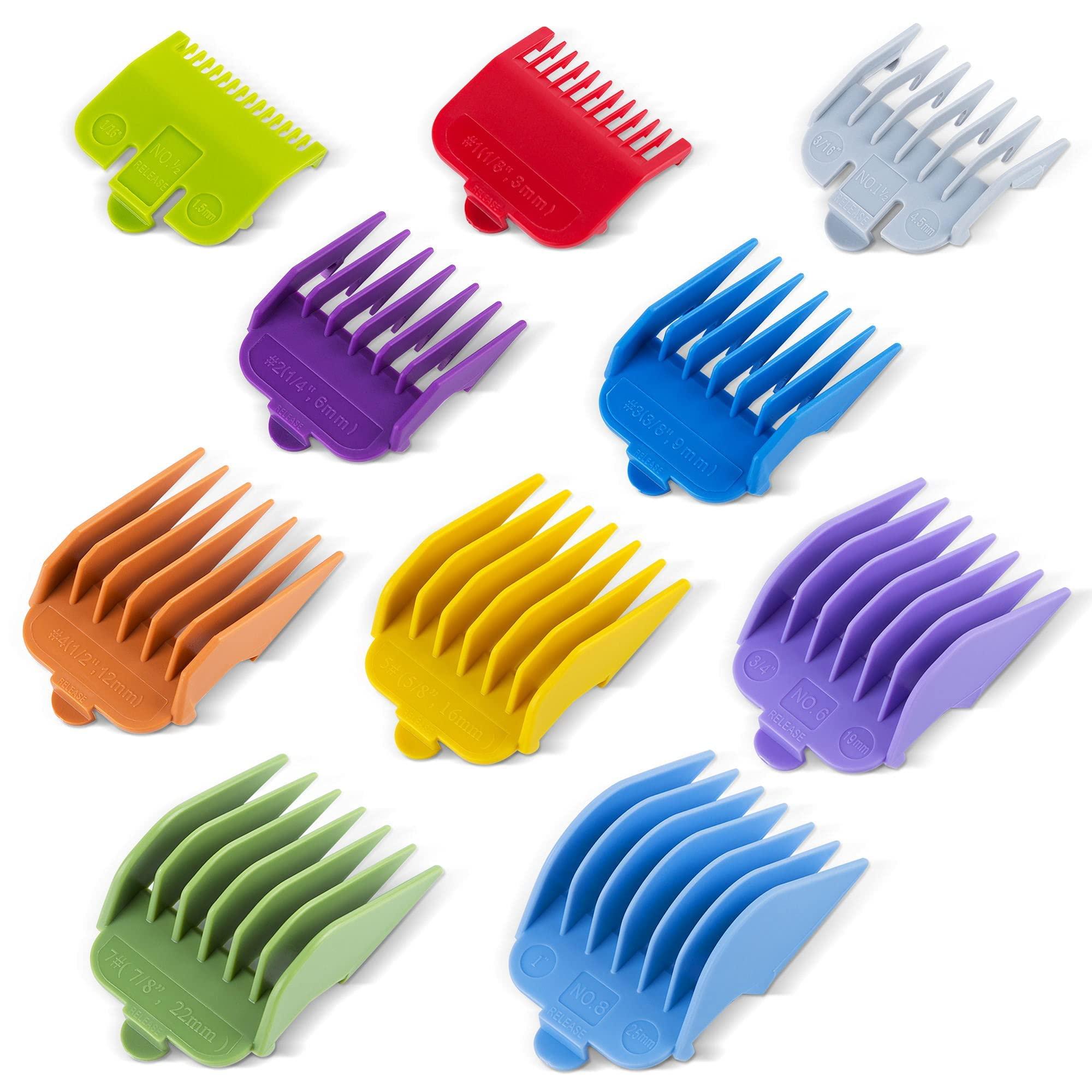 COSYONALL Professional Hair Clipper Guards Guide Combs,From 1/16inch to 1inch(1.5-25mm),Compatible with Wahl Professional Clippers/Trimmer