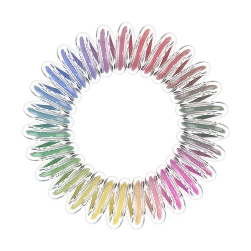 invisibobble Invisibobble Power Magic Rainbow Hair Scrunchie 3 x Spiral Hair Bobbles Colourful Girls, Women & Men I Extra Strong I Designed in the Heart of Munich