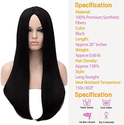 Kalyss Kalyss 26 inches Women's Wig Long Straight Imported Synthetic Cosplay Costume Hair Wig