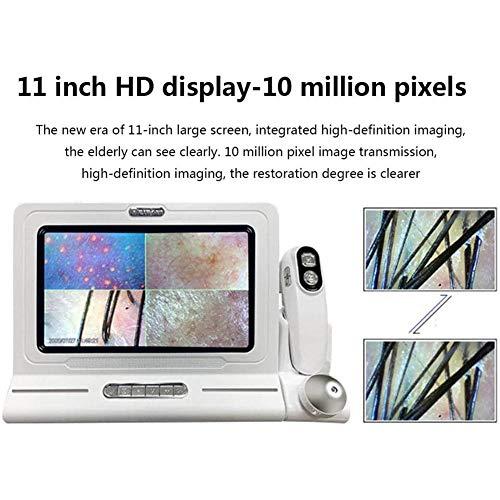 BIUYYY 11-inch Hair Tester, Skin Hair Scalp Detector Digital Microscope Skin Analyser for Skin Hair Care