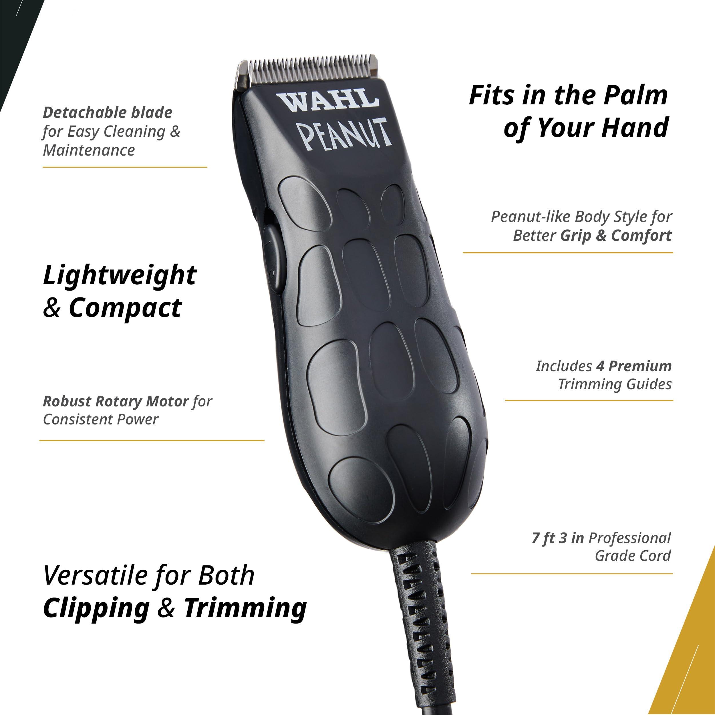 Wahl Professional Wahl Professional Black Peanut Trimmer Compact Hair Clippertrimmer Lightweight Compact Corded