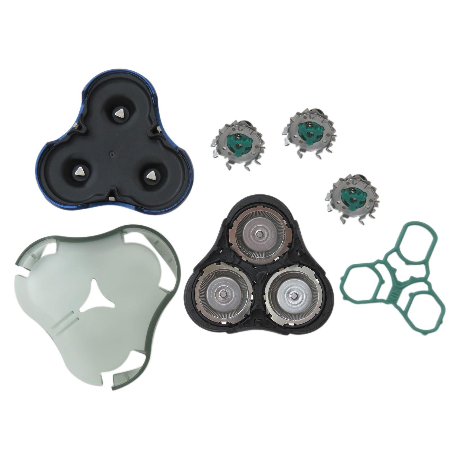 ATIODYUUK ATIODYUUK Upgraded RQ11/52 Replacement Head Assembly w/Blue Button Holder For Philips Goodiitec Razor Shaving Unit Triple Track SensoTouch 2D 1150X 1160X 1170X 1180X