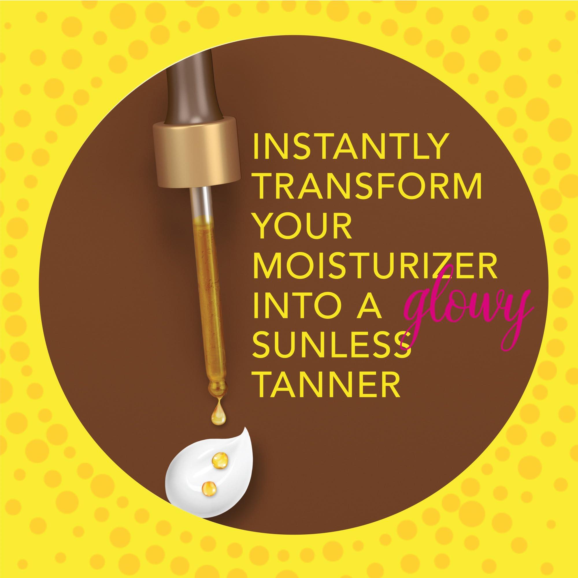 Jergens Jergens Natural Glow Instant Sun Drops, Sunless Tanning for Face and Body, Instant Sun Bronzing Drops, Oil Free, 1 Fl Oz