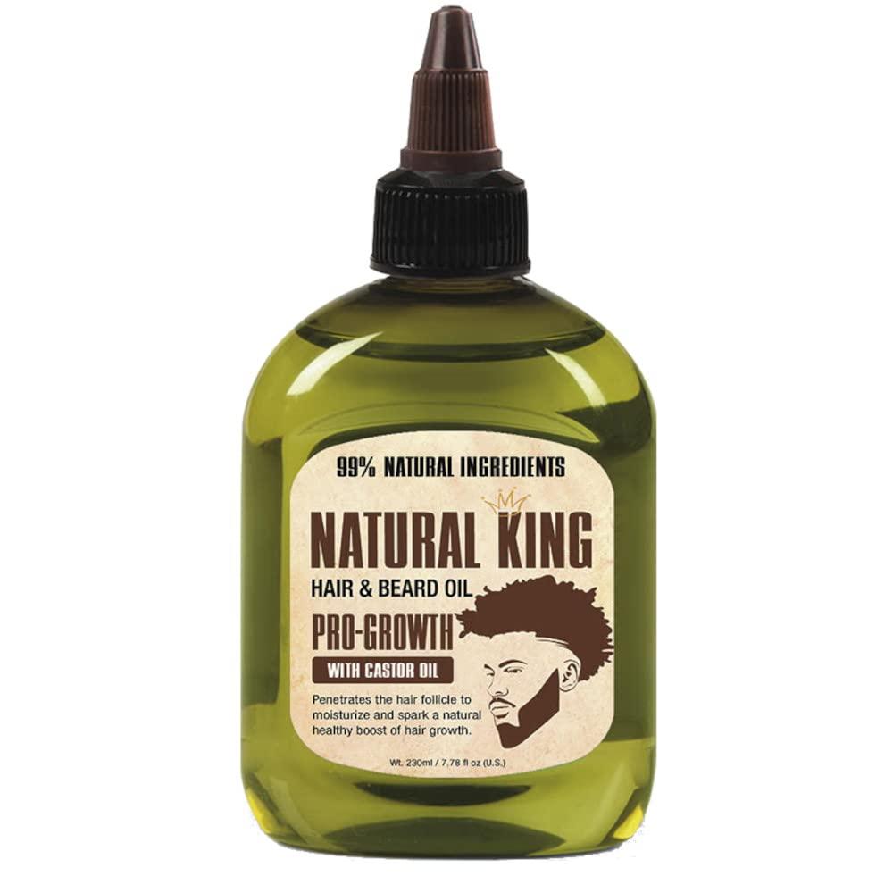 SFC Natural King Pro-growth Castor Hair & Beard Oil 7.1 oz and 2.5 oz. Travel Size (2-PC Set)