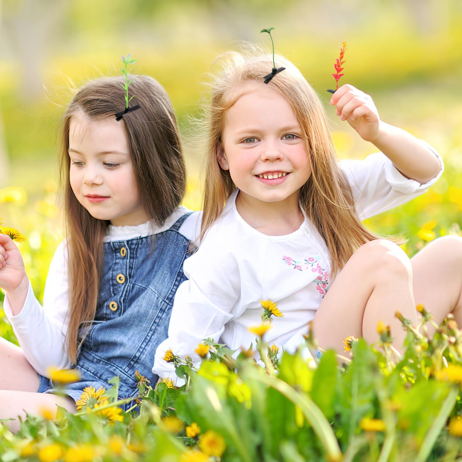 Beaupretty Beaupretty 20 Pieces Sprout Hair Clips Mixed Style Plant Hair Clips Sprout Clips Flower Butterfly Mushroom Hair Accessories for Women Girls