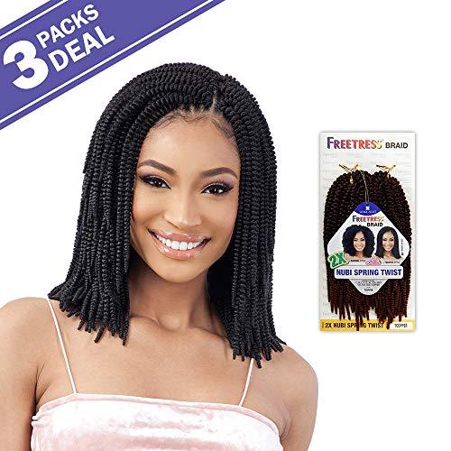 FREETRESS BRAIDS MULTI PACK DEALS! FreeTress Crochet Braids 2X Nubi Spring Twist (3-PACK, 30)