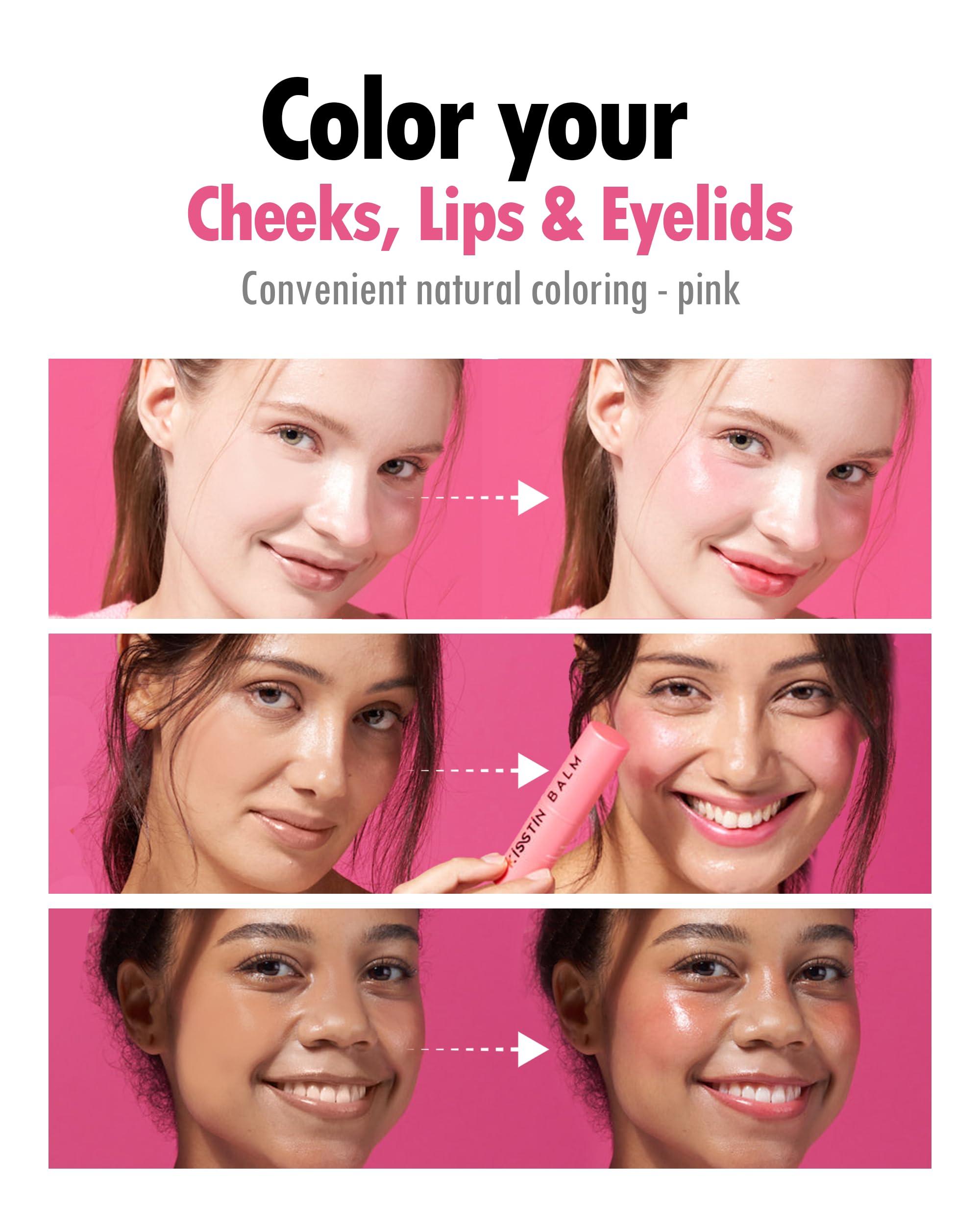 KAHI KAHI BALM SERIES | Kisstin Balm Stick - Skin-Refining Face Balm Moisturizer & Makeup Stick | Nourishing Beauty Balm Moisturizer Stick | Multi-use Face Balm Stick | Makeup-enhancing Glow Balm (0.32 oz)