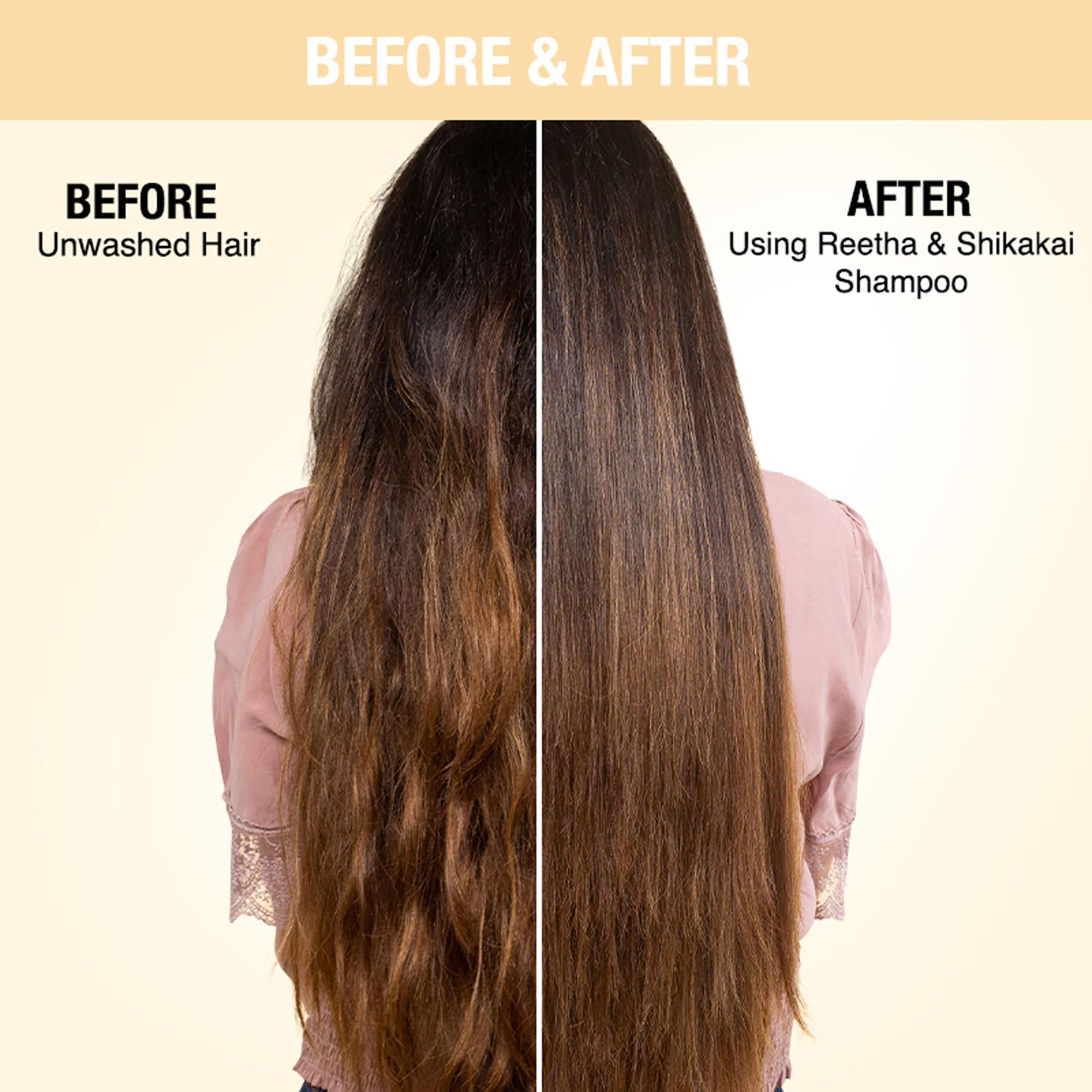 Nykaa Naturals Nykaa Naturals Shampoo, Reetha and Shikakai, 6.76 oz - Hair Growth Shampoo - Revives Dull Hair and Strengthens Roots - Safe for Colored Hair