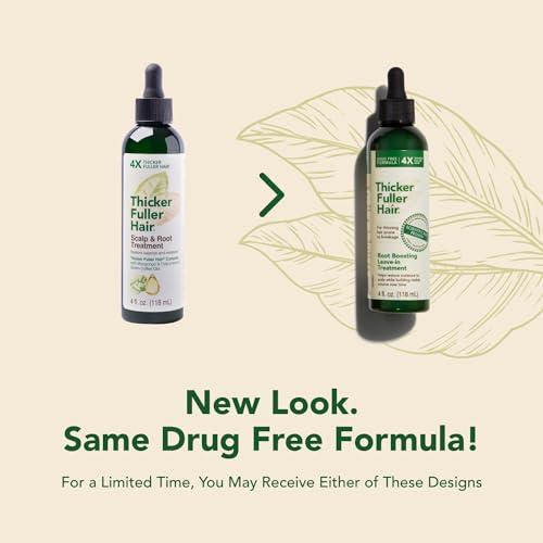 Thicker Fuller Hair Thicker Fuller Hair Hair Scalp and Root Treatment Advanced Thickening Solution - 4oz - Leave-In Restores Moisture While Building Volume - Mongongo & Green Coffee Oils Fortify Hair & Reduce Breakage