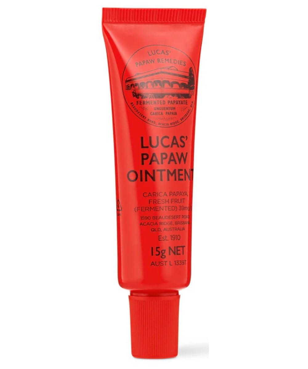 Lucas Lucas Papaw Ointment 15g Tube with lip applicator - TWIN Pack for value by Lucas Remedies
