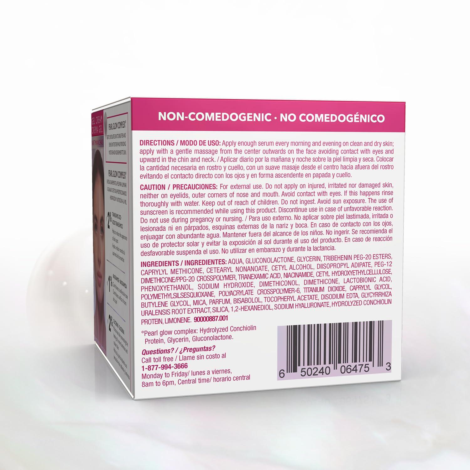 Cicatricure Cicatricure Face Moisturizer, Antimanchas Brightening Moisturizing Gel Cream, Reduces Dark Spots, Patches and Boosts Skin Glow + Natural Radiance, 1.7 Ounces