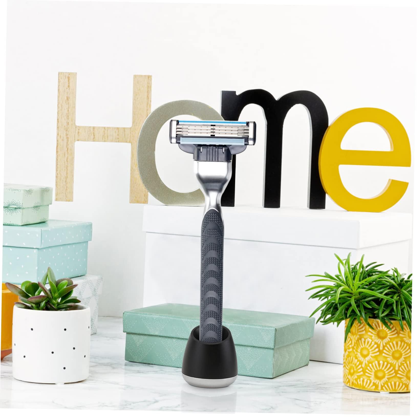 Cabilock Cabilock Shaving Razor Stand Safety Razor Stand Head Shavers for Men Razor Base Face Shaver for Men Body Shavers for Men Shaving Brush Stand Mens Shaver Man Block Desktop