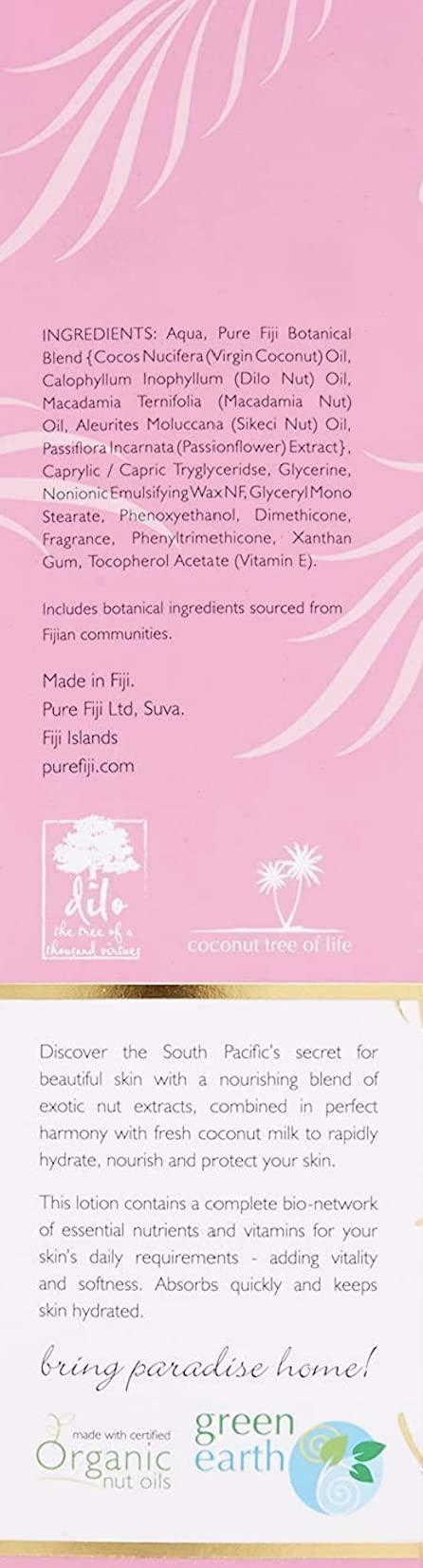 PURE FIJI PURE FIJI Body Lotion Hydrating - Moisturizing Lotion for Dry Skin with Coconut Milk and Vitamin E, Organic Body Lotion For Women and Men, Guava Scent, 3 oz