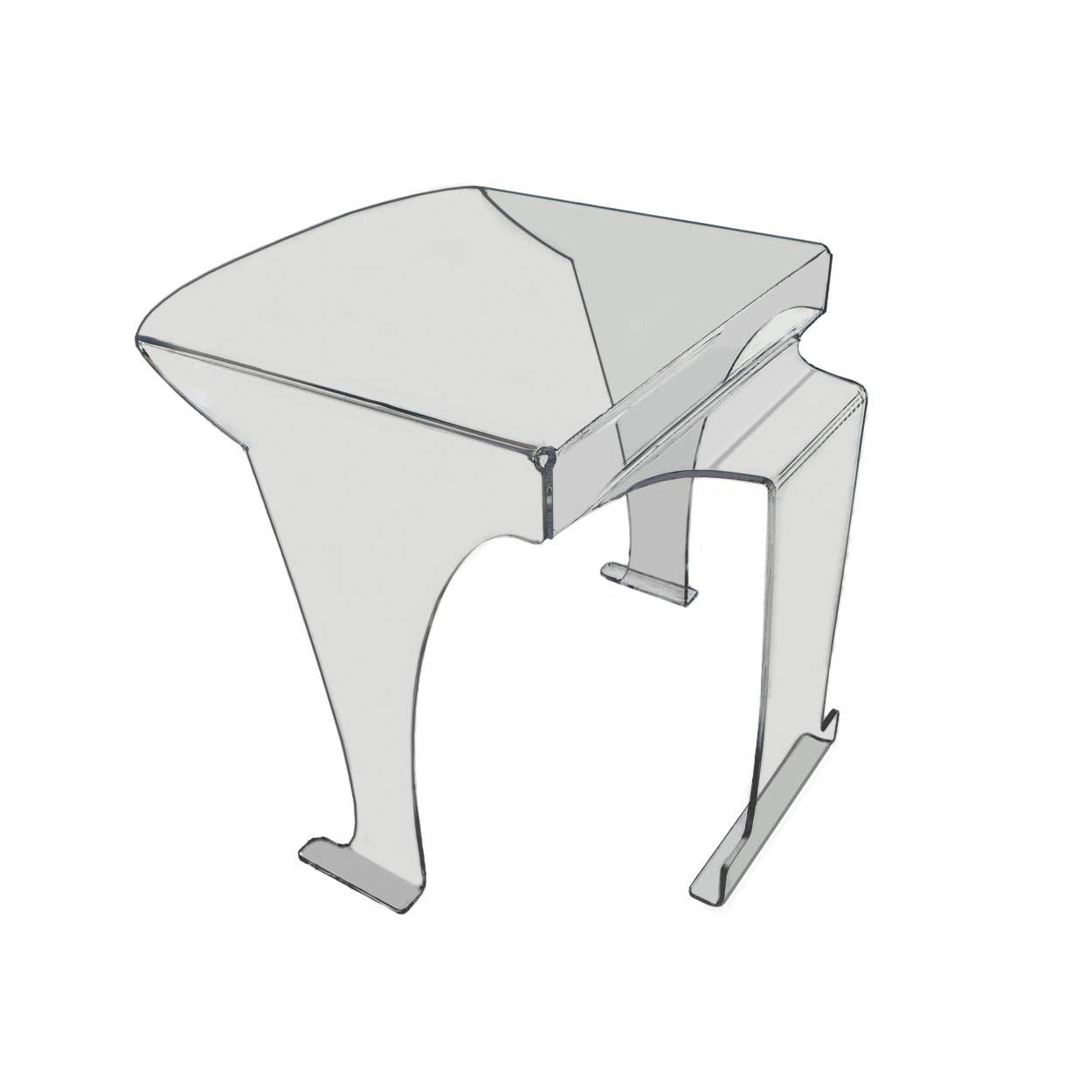 PlanetPlexi PlanetPlexi Portable Protective Esthetician Salon Plexiglass Shield Box-Clear Acrylic Massage Sneeze Guard for Beauty Salons Lashes Facial Durable Salon Masseurs