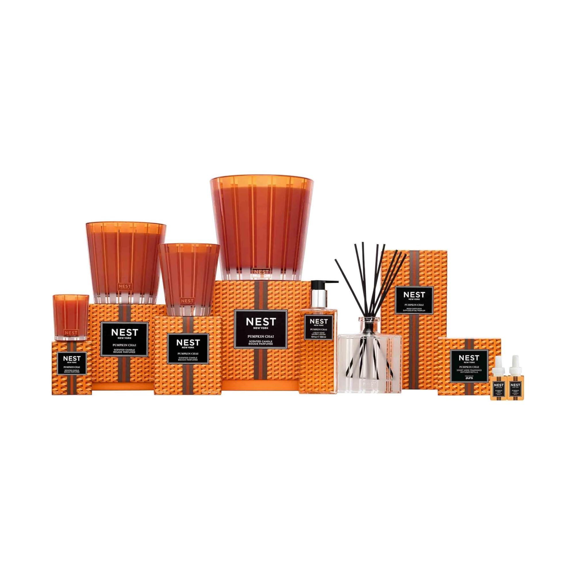 NEST New York NEST New York Liquid Soap, Pumpkin Chai - 10 fl oz - Cleanses & Nourishes Skin - Approx. 300 Pumps Per Bottle - Gluten Free & Cruelty Free