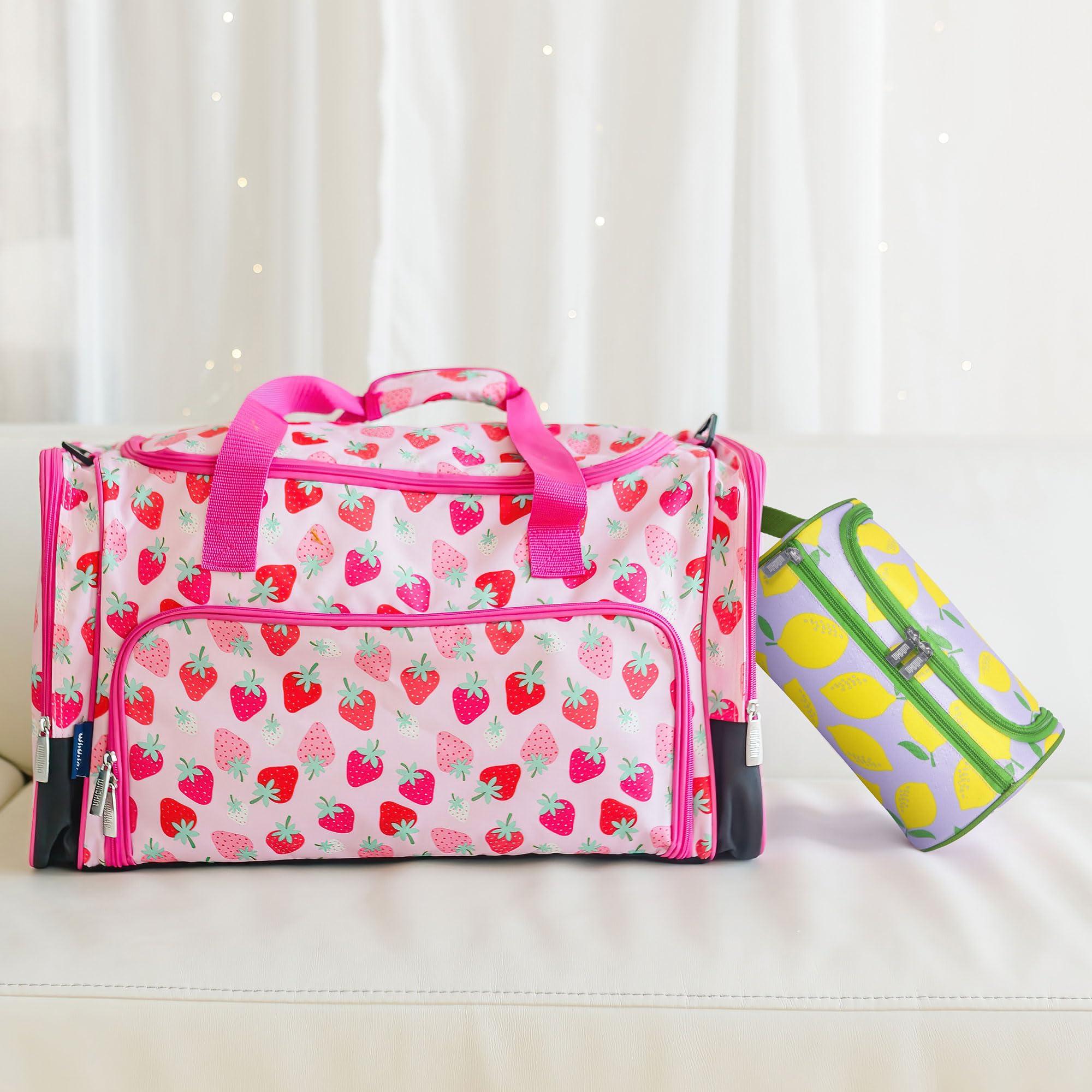 Wildkin Wildkin Toiletry Bag for Boys and Girls, Stay Organized on the Go with Our Spacious and Multifunctional Toiletry Bags, Ideal for School, Weekend, or Overnight Travel (Lilac Lemonade)