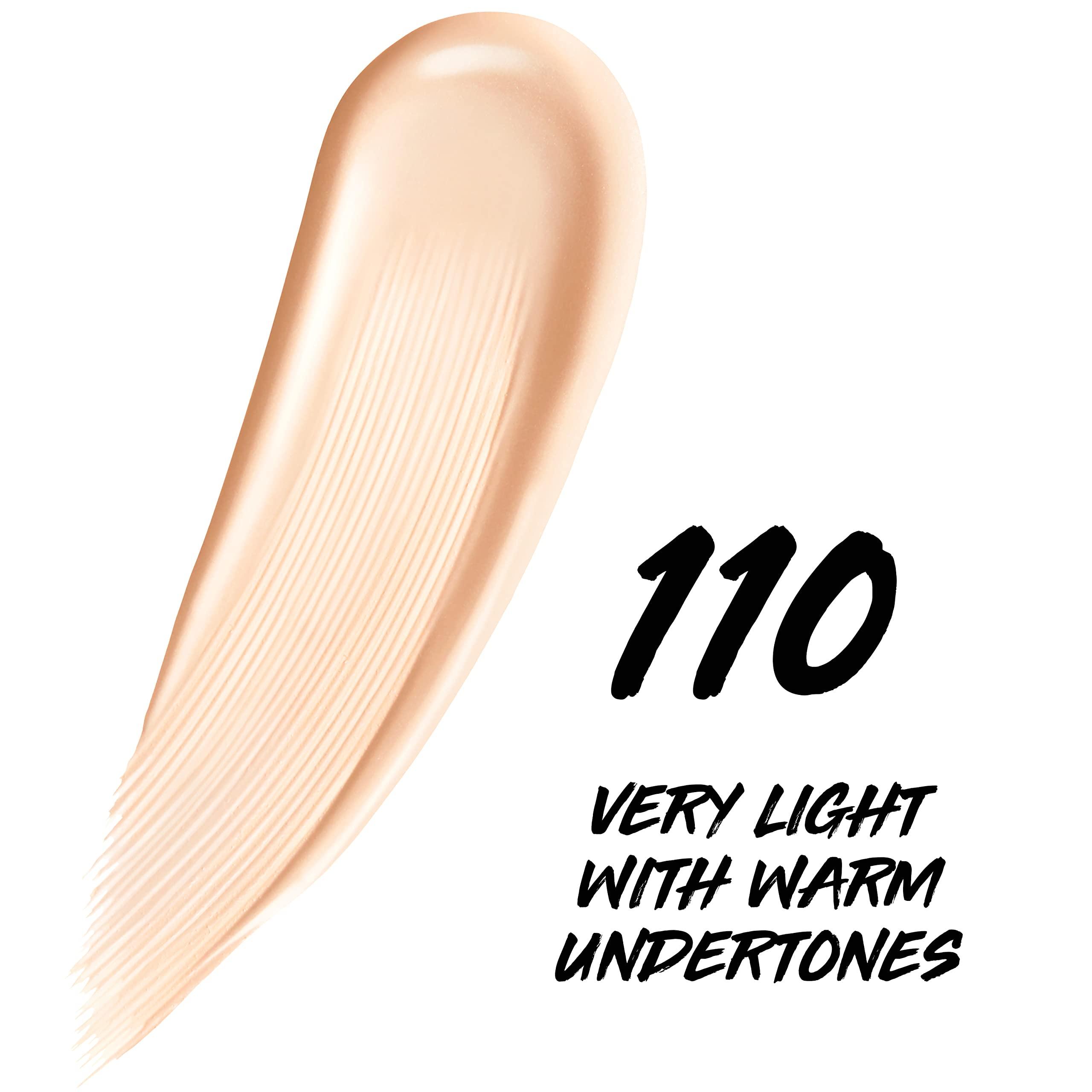 MAYBELLINE Maybelline Super Stay Up to 24HR Skin Tint, Radiant Light-to-Medium Coverage Foundation, Makeup Infused With Vitamin C, 110, 1 Count