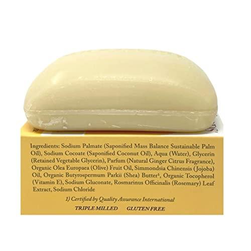 Dr. Woods Dr. Woods Moisturizing Ginger Citrus Bar Soap with Jojoba Oil and Organic Shea Butter, 5.25 Ounce (Pack of 1)