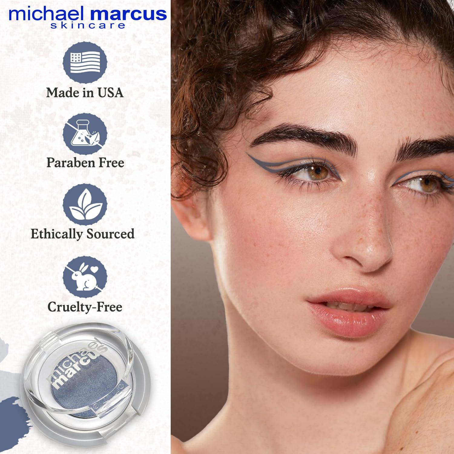 michael marcus michael marcus Makeup Cake Eye Liner (Twilight) - Water Activated Dry Pressed, Long-Lasting, Vibrant Color & Smudge Resistant Eyeliner - Cruelty & Paraben Free - For Beginner & Pro Makeup Artist