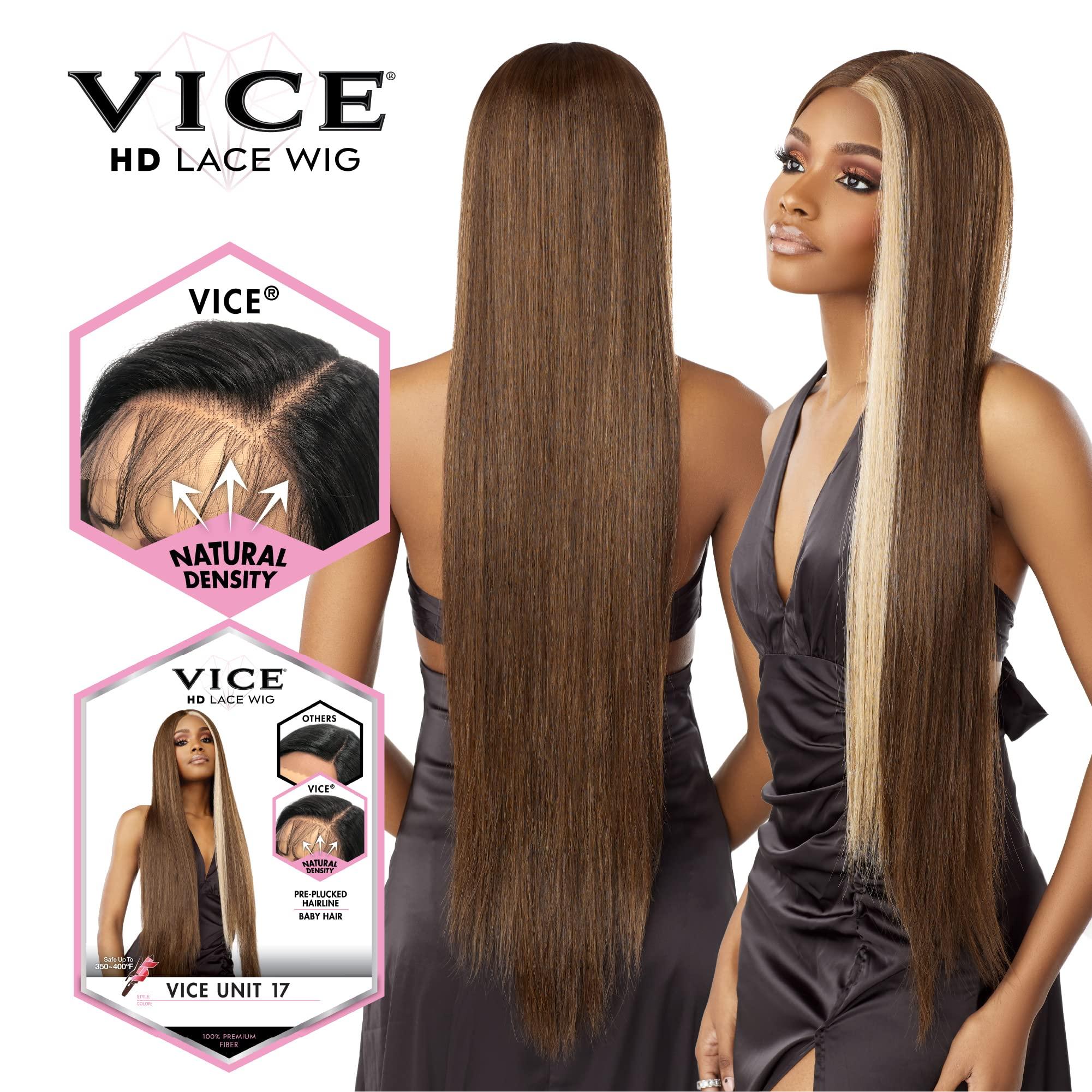 Sensationnel Sensationnel Vice lace front wigs - unit 17 5 inch Deep part synthetic preplucked hairline (LT27/1)